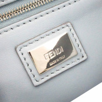 Fendi Peekaboo Bag aus Leder in Blau