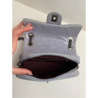 Chanel Classic Flap Bag Mini Rectangle aus Leder in Grau