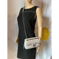 Chanel Classic Flap Bag Mini Rectangle aus Leder in Grau