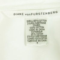 Diane Von Furstenberg Top en Coton en Blanc