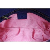 Gucci GG Marmont Velvet Shoulder Bag in Blu