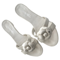 Chanel Sandals Leather in White