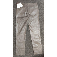 Bally Trousers Leather in Taupe