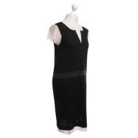 René Lezard Knitted dress in black / nude