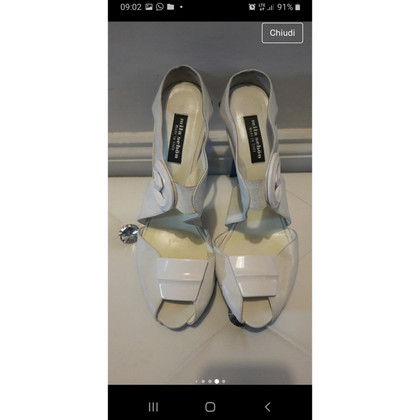 Mila Schön Concept Sandals Leather in White