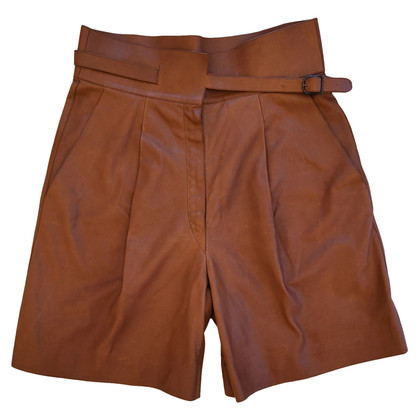 Hermès Shorts aus Leder in Braun