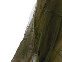 Christian Dior Tulle-skirt in olive