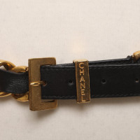 Chanel Ceinture en noir / or