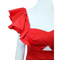 Rebecca Taylor Kleid aus Baumwolle in Rot