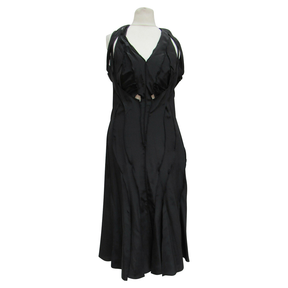 Yves Saint Laurent Kleid aus Seide in Schwarz