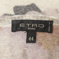 Etro Robe en tricot multicolore