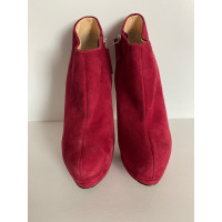 Giuseppe Zanotti Stiefeletten aus Wildleder in Rot