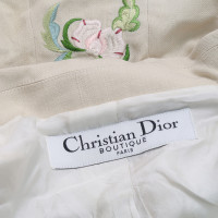 Christian Dior Blazer aus Seide in Beige