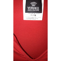 Gianni Versace Kleid aus Baumwolle in Rot