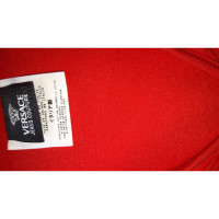 Gianni Versace Kleid aus Baumwolle in Rot