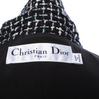 Christian Dior Mantel in Schwarz/Weiß