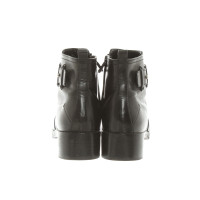 Costume National Bottines en Cuir en Noir