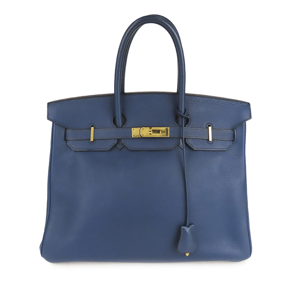 Hermès Birkin Bag 35 in Pelle in Blu