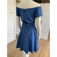 Halston Heritage Vestito in Cotone in Blu