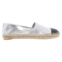 Tory Burch Espadrilles in Schwarz/Silber