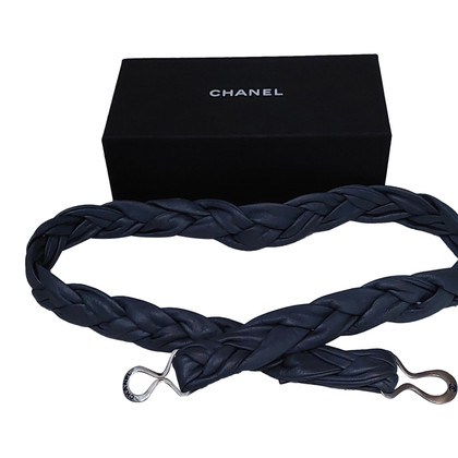 Chanel Belt Leather in Blue