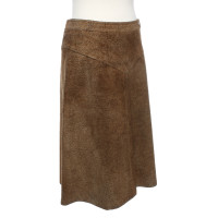 Borbonese Skirt Suede in Brown