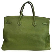 Hermès Birkin Bag 40 aus Leder in Oliv