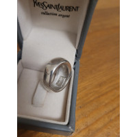 Yves Saint Laurent Metalen ring in zilver