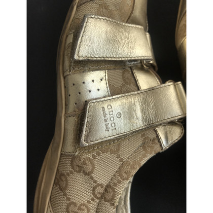 Gucci Sneaker in Tela in Oro
