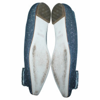 Badgley Mischka Sandalen aus Leder in Silbern