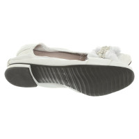 Kennel & Schmenger Chaussons/Ballerines en Cuir en Blanc