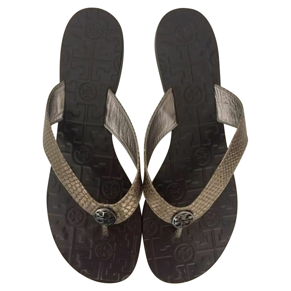 Tory Burch Sandals Leather in Taupe