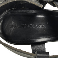 Balenciaga Sandalen aus Leder in Schwarz