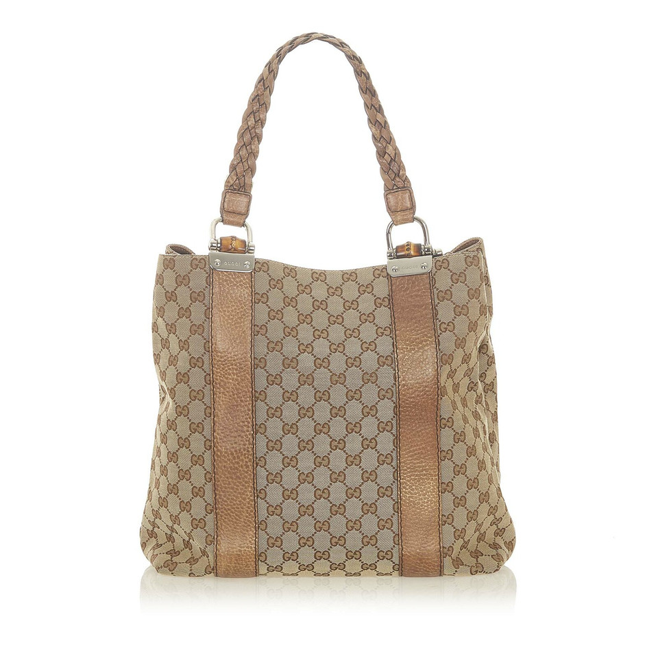 Gucci Tote bag Canvas in Beige