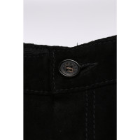 Hermès Hose aus Leder in Schwarz