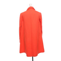 Stefanel Jacke/Mantel aus Baumwolle in Orange