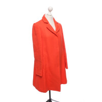 Stefanel Jacke/Mantel aus Baumwolle in Orange