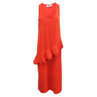 Msgm Dress Cotton in Orange