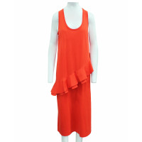 Msgm Kleid aus Baumwolle in Orange