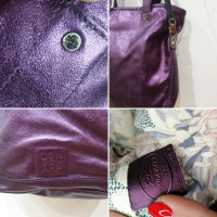 Longchamp Shoulder bag Patent leather in Violet