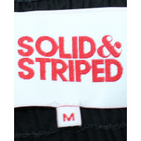 Solid & Striped Kleid aus Baumwolle in Schwarz
