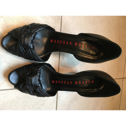 Walter Steiger Sandals Leather in Black