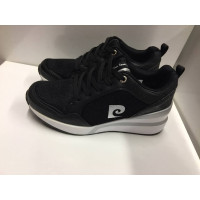 Pierre Cardin Sneakers aus Canvas in Schwarz