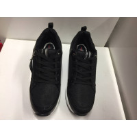 Pierre Cardin Sneakers aus Canvas in Schwarz