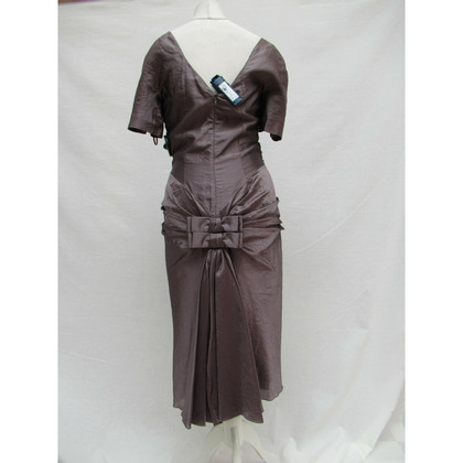 Christian Dior Dress Silk in Taupe