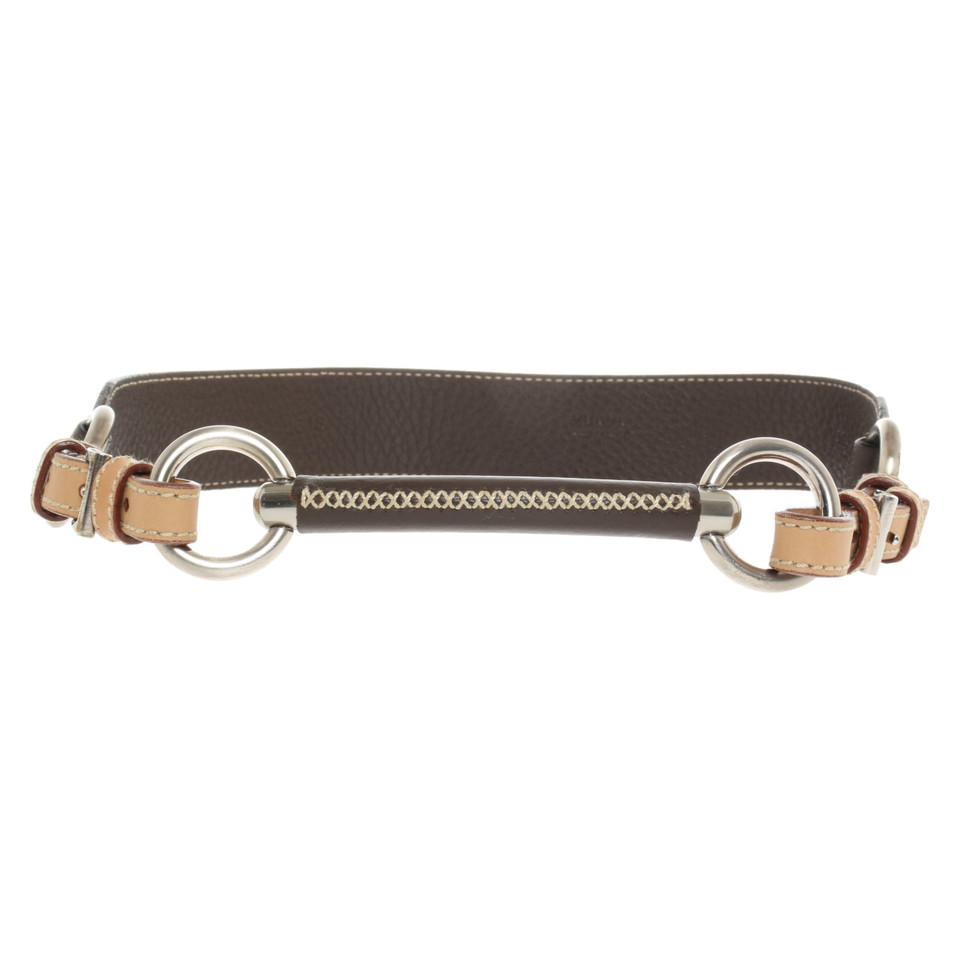 Prada Ceinture en Cuir en Marron