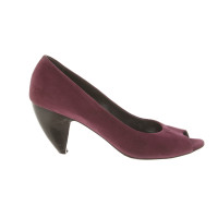 Walter Steiger Pumps/Peeptoes Suède in Violet