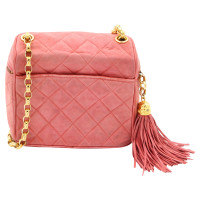 Chanel Sac à bandoulière en Daim en Rose/pink