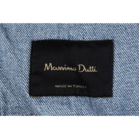 Massimo Dutti Jacke/Mantel aus Baumwolle in Blau
