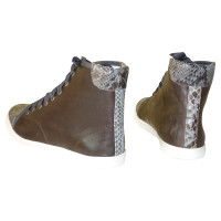 Lanvin High-top sneakers from python leather